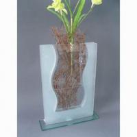 Large picture glass vase