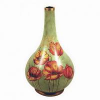 Large picture ceramic vase