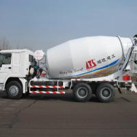 Large picture concrete mixing truck