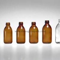 Large picture Moulded glass bottle(for syrups DIN Pp28mm)