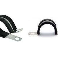 Large picture Neoprene plated steel pipe clamps China