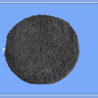 Large picture chenille cotton black round mat