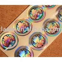 Large picture Hologram adhesive sticker, metal wine label