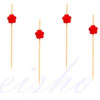 Large picture bamboo skewer(red flower)