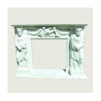 Large picture marble fireplace