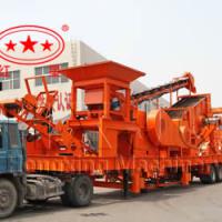 Large picture mobile crushing and screening plant
