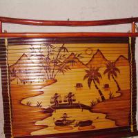Large picture vietnam good quality bamboo painting
