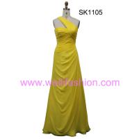Large picture Cheap Long Sexy Pleated Chiffon Evening Dresses