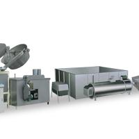 screw shell inflating food processing line