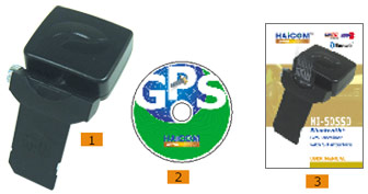 Bluetooth® GPS receiver with standard miniSD™