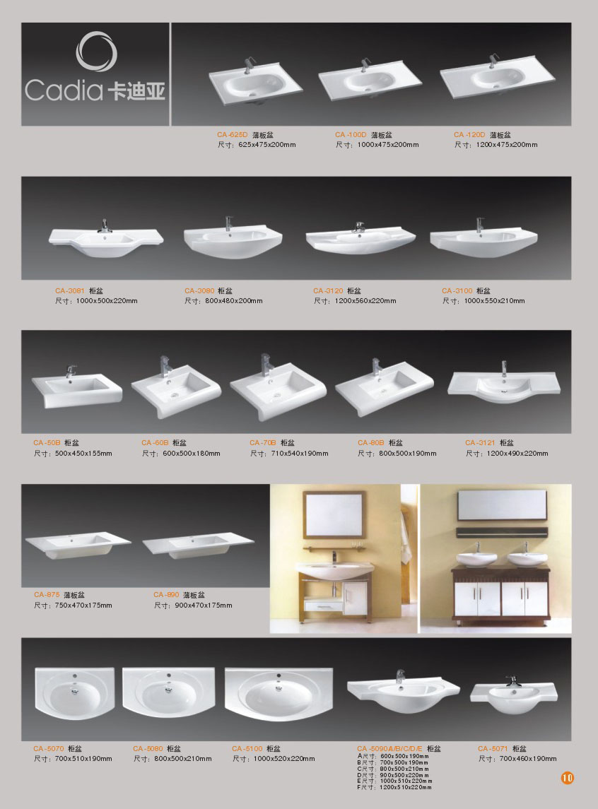 cabinet basin