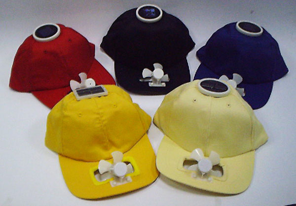 solar fan cap