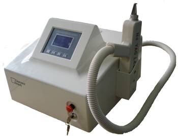 Q-switched YAG laser. Tattoos removal