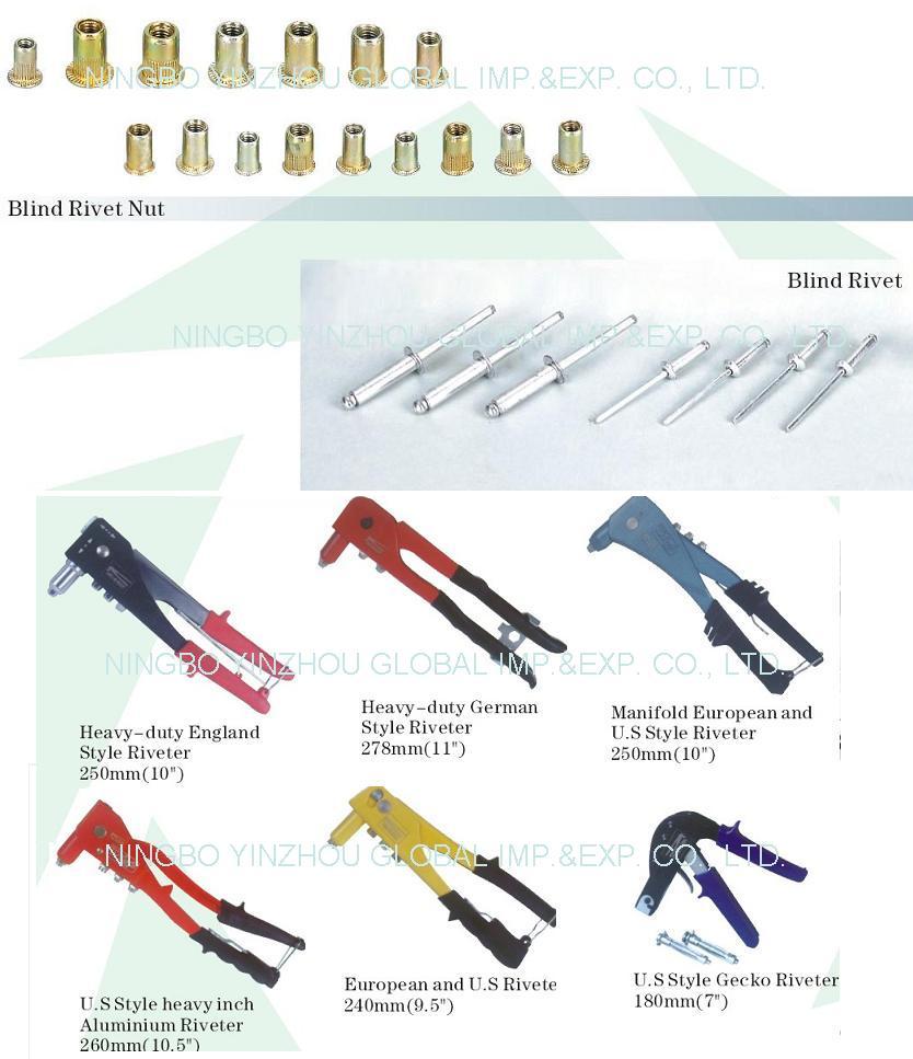 blind rivet & nut &riveter gun