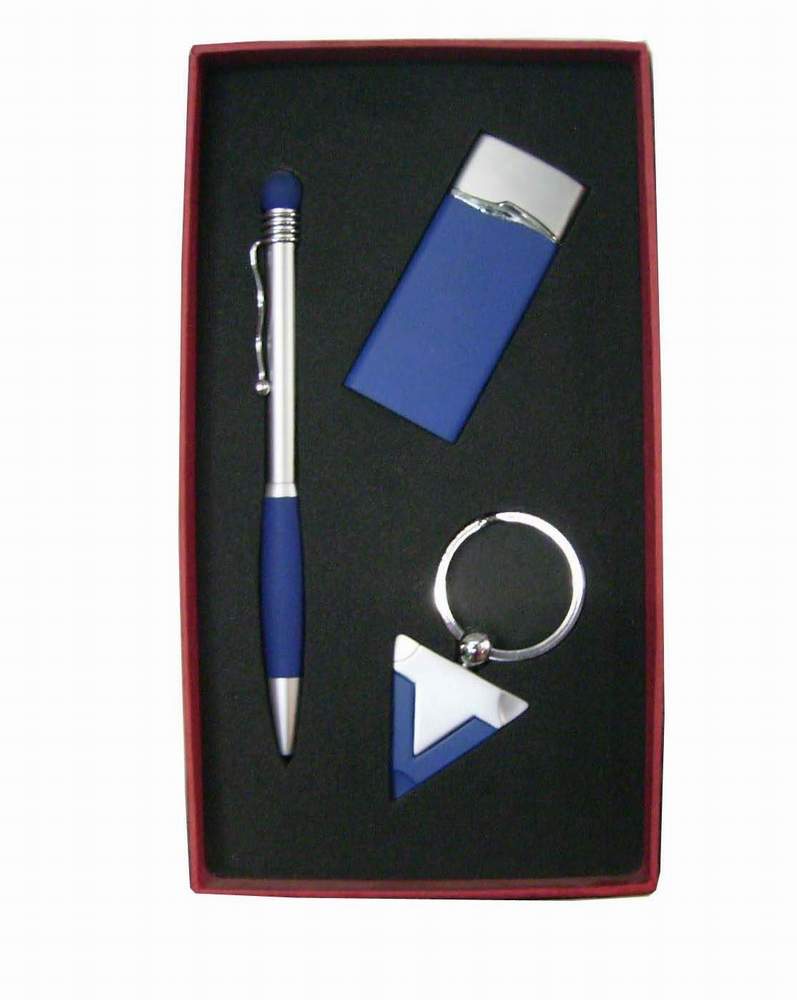 pen+key chain +lighter for gift set