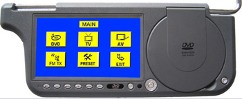 sun-visor DVD player