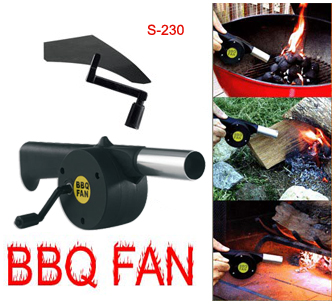 Hand Crank Fan Air Blower for BBQ Barbecue Fire Be