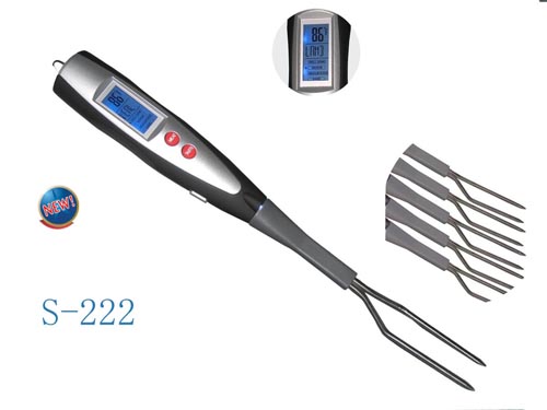 BBQ Temperature fork with light