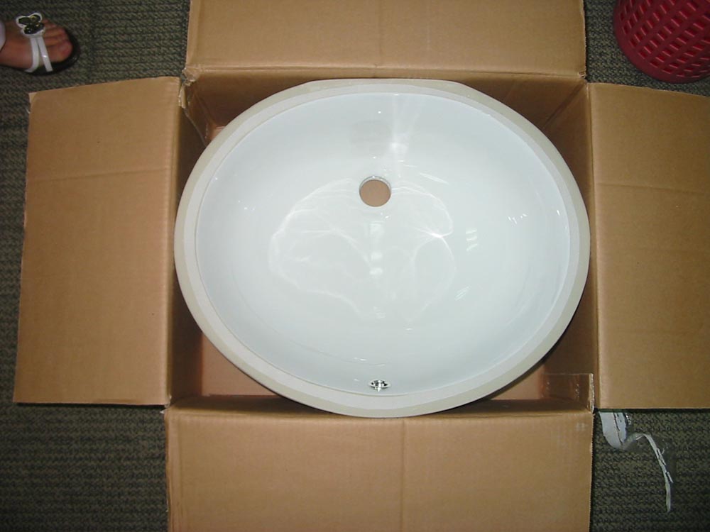 porcelain sink