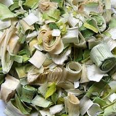 Dehydrated leek white