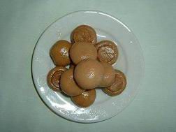 Salted champignon mushroom