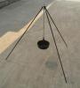 Camping Tripod with Cast Iron Cookware