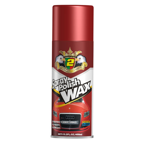 Spray wax polish