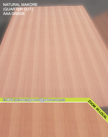 Makore faced plywood