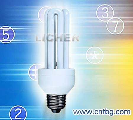 3U Mini Spiral Energy Saving Lamp (bulb, tube)