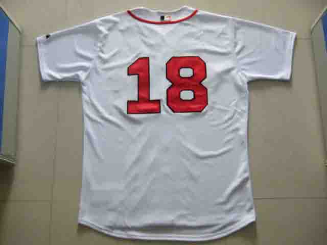 MLB RedSox #18 Home Jersey