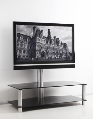 Glass TV Stand-For Max 60" TV