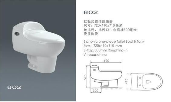 one-piece toilet