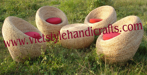 water hyacinth oyster chair