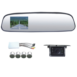 Car rearview parking sensor with LCD display