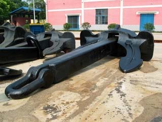 Stockless anchor