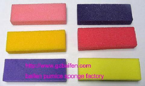 pumice sponge and foot file