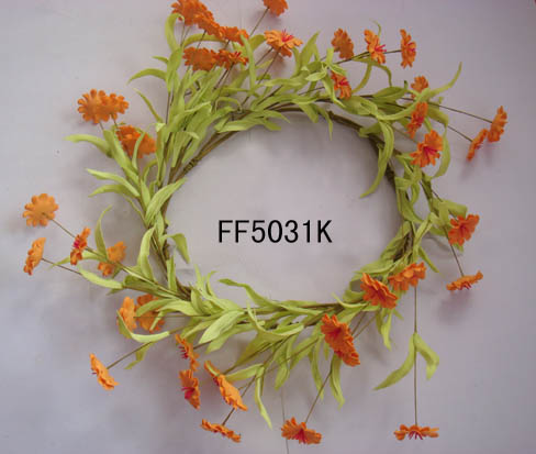 artificial flowers wreath