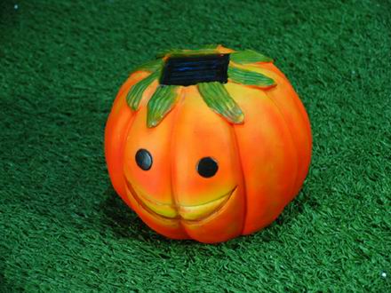 solar light poly pumpkin AL-LED-GF80575