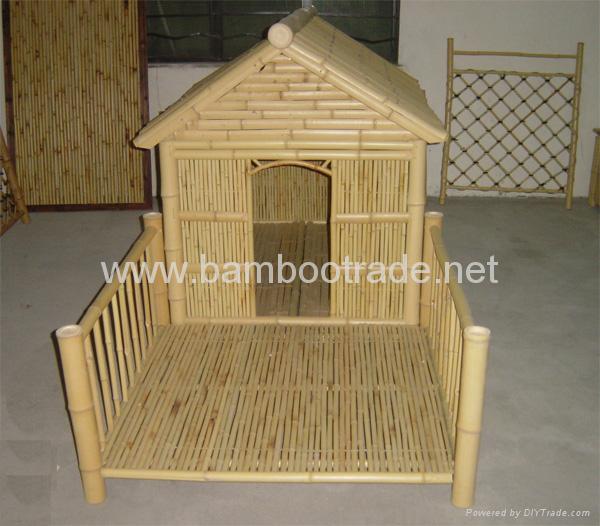 Bamboo doghouse