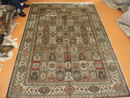 Turkish silk carpet