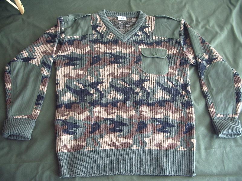 Military Camouflage Pullover Sweater Jersey