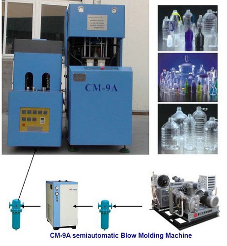 bottle blowing machine, semi-automatic