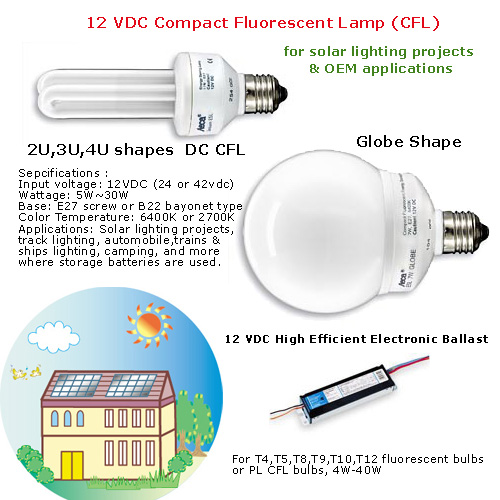 12VDC electronic ballast dc energy saving lamp bul