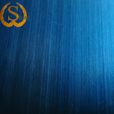 Hairline (HL) Titanium Blue - Decorative Stainless