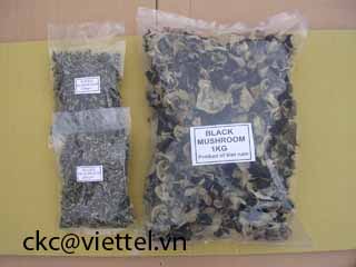 Sliced black fungus (mushroom)