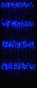 LED waterfall light