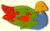 Wooden Jigsaw Puzzle Swan