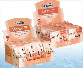 Ultra Compact Make up Removal Wet Wipes Alcohol Fr