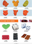 Mini silicone ice cube trays series