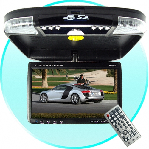 Car Roof Mounted Multimedia DVD System with 9 Inch